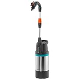 Gardena Regenfasspumpe 4700/2 inox automatic: Tauchdruckpumpe mit integriertem Filter, Fördermenge...