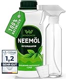 WENDOWERK® Neemöl [1000ml] - Inkl. Sprühflasche und Messbecher - Neemöl mit Emulgator zur...