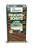 Ultrament Feuchteschutz-Lasur 3-in-1, nussbaum, Holzschutz, Dünnschichtlasur, Leinöl-Harzbasis, 5...