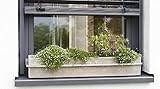 HT Blumenkastenhalterung Fenster Blumenkastenhalter verstellbar Aluminium Druckguss