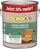 Bondex Douglasien Öl 3 L für 66 m² | Extrem wasserabweisend | Schützt vor Rissbildung und...