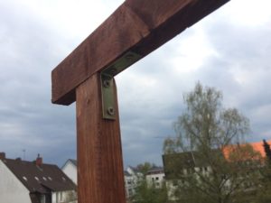 Balkon Bambus Sichtschutz - Holzlatten verbinden