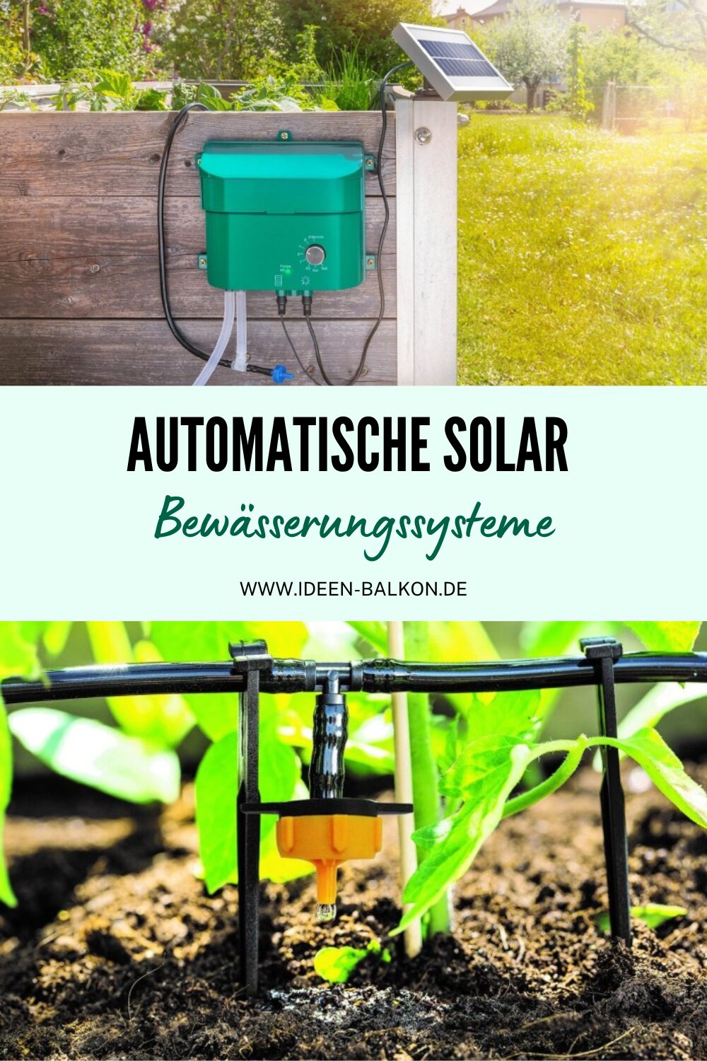 Automatische Solar Bewässerungssysteme Hauptbild