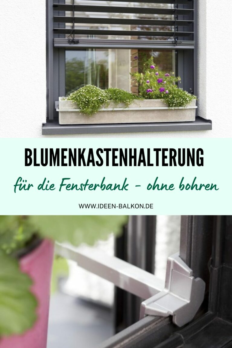 Blumenkastenhalterung für Fensterbank ohne bohren IdeenBalkon.de