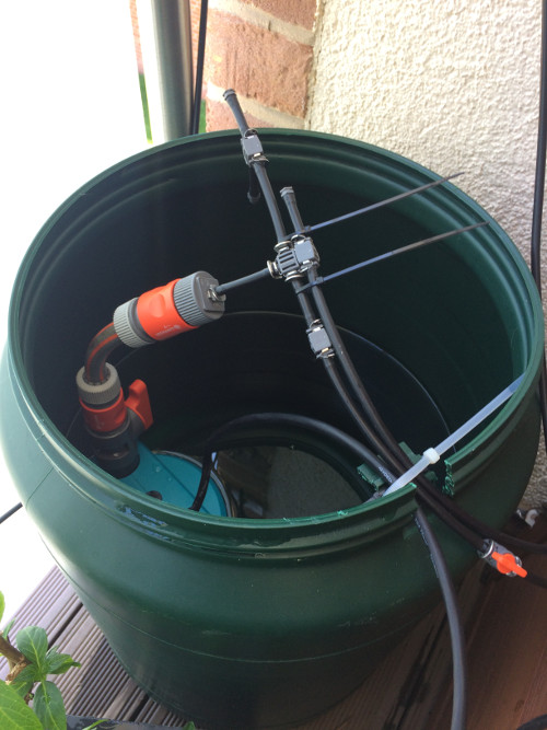 Automatisches Bewässerungssystem für den Balkon Aufbau