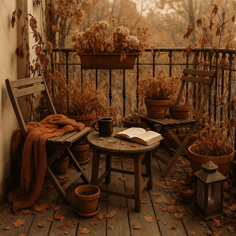 Balkon im Herbst Titelbild